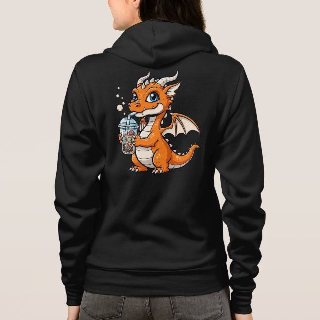 Boba Drak Vuxen Dragkedja T Shirt (Baksida)