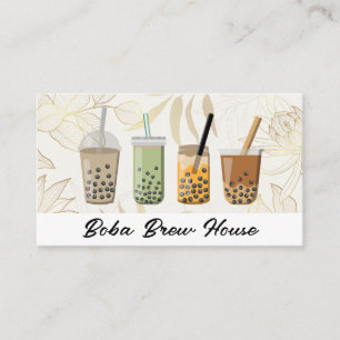 Boba Drinks Smoothie Beverages Visitkort