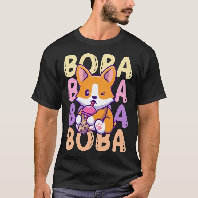 Boba Fo Bubble Tea Tapioca Pearls Mjölk Tea tv ser T Shirt (Framsida)