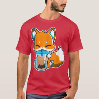 Boba Fo Drinking Kawaii Japanese Fo Boba Tea Bubbl T Shirt