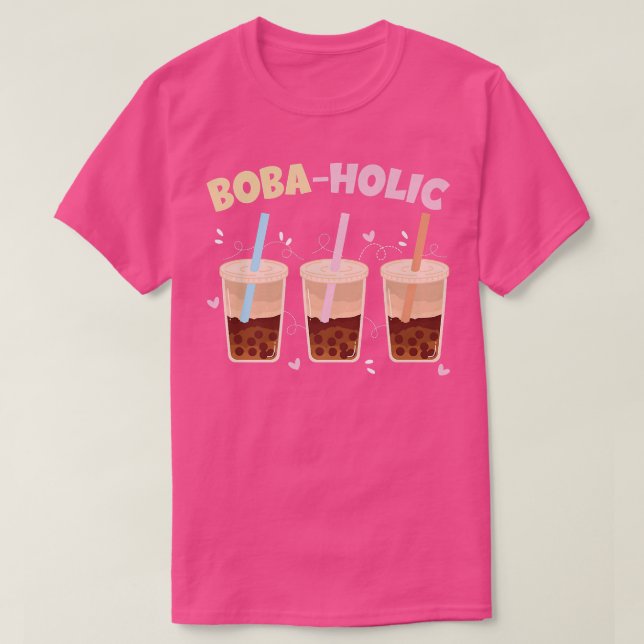 Boba Holia Bubble Tea Premium T Shirt (Design framsida)