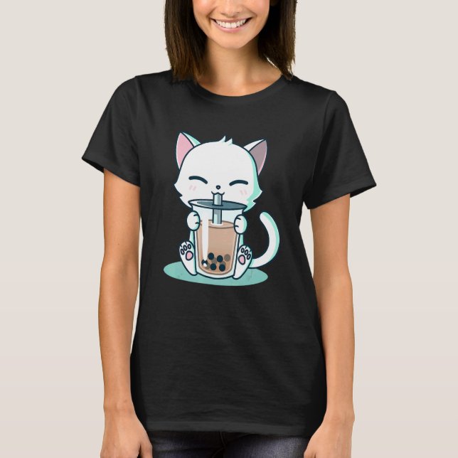 Boba Katt T Shirt (Framsida)