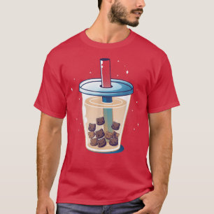 Boba Kattunge Anime Cats Boba Tea Bubble Japanska T Shirt