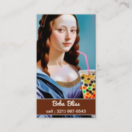 Boba Lisa - Bold Bubble Tea Visitkort