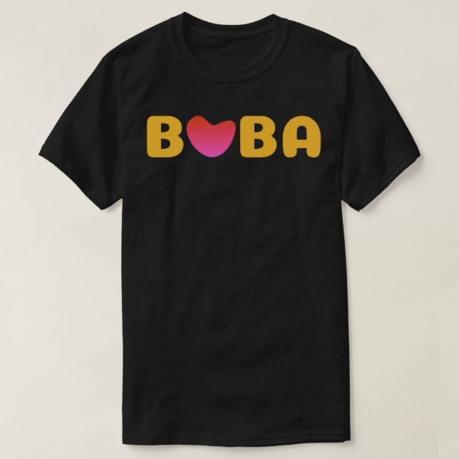 Boba Love T Shirt (Design framsida)