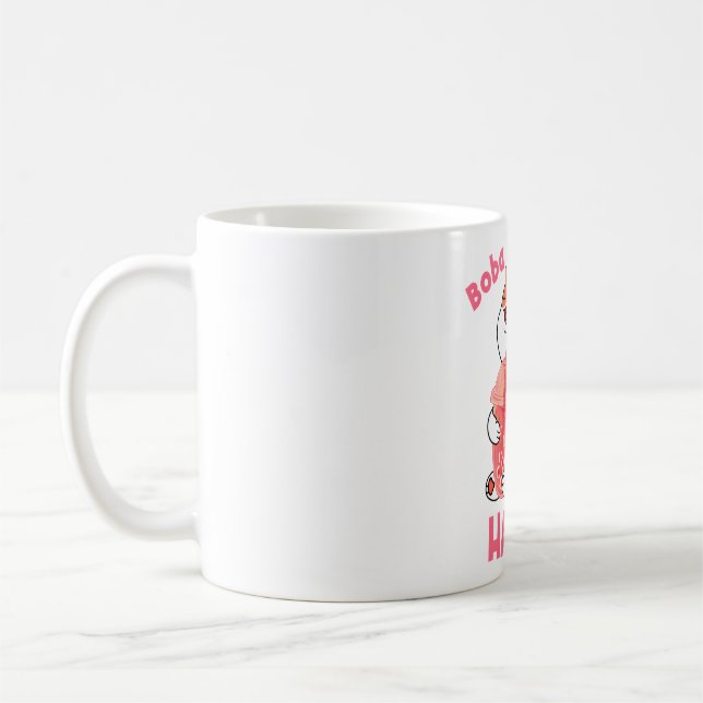 Boba Makes Me Lycklig Kaffemugg (Vänster)