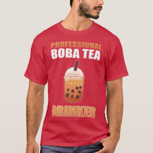 Boba Mjölk Drink Kawaii Friend med Bubble Tea Prem T Shirt