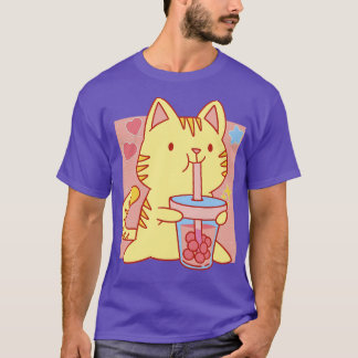 Boba Neko Kawaii T Shirt