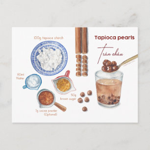 Boba Pärlor Recept Vykort