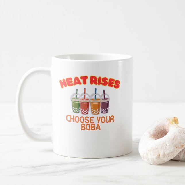 Boba te kärlek kaffemugg (Med munk)