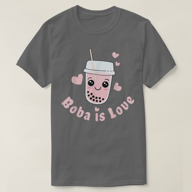Boba tea är kärlek t shirt (Design framsida)