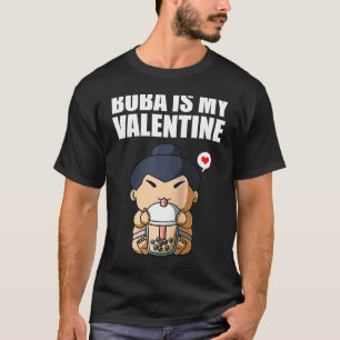 Boba Tea är My Valentine Sumo Wrestler Anti Valent T Shirt