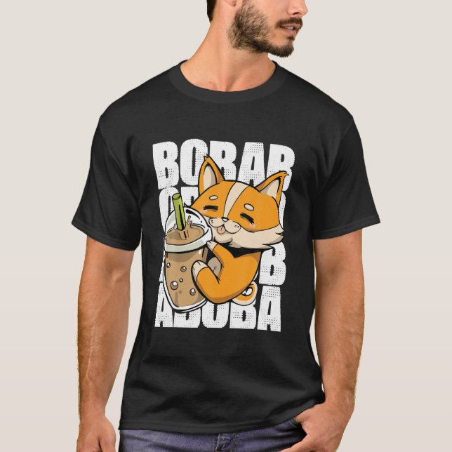 Boba Tea Boba Tea Drinker T Shirt (Framsida)