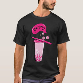 boba tea bubble mjölk match te rosa te älskare t shirt