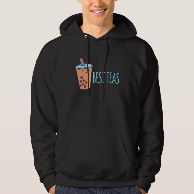 Boba Tea Bubble Tea Partnerlook Best Teas Hoodie (Framsida)
