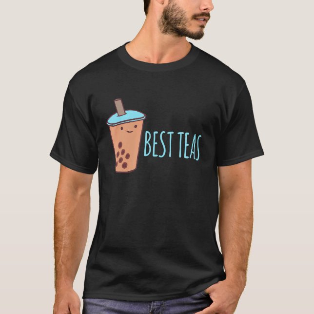 Boba Tea Bubble Tea Partnerlook Best Teas T Shirt (Framsida)