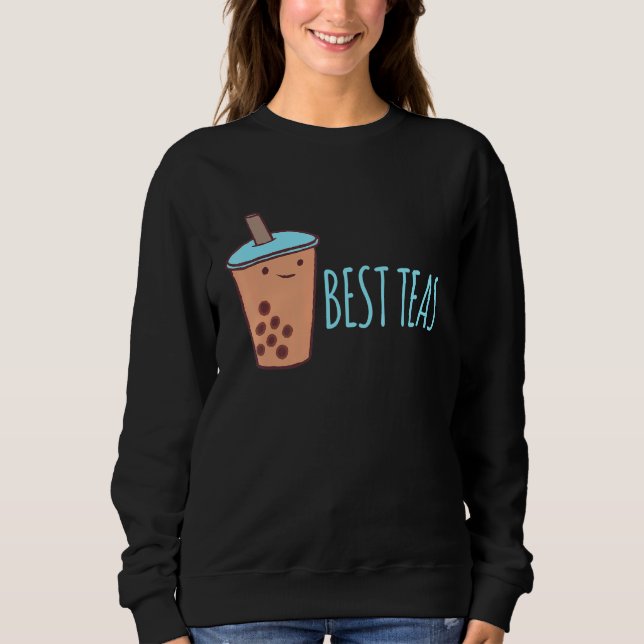 Boba Tea Bubble Tea Partnerlook Best Teas T Shirt (Framsida)
