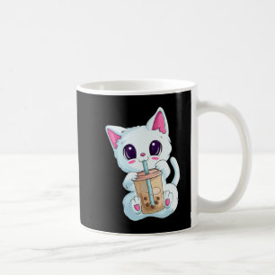 Boba Tea Cat Anime for Women Kawaii Bubble Tea Ne Kaffemugg