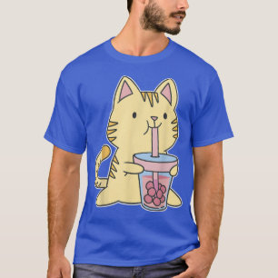 Boba Tea Cat Japan Sweet Otaku Harajuku Neko Anime T Shirt