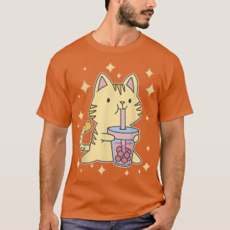 Boba Tea Cat Japan Sweet Otaku Harajuku Neko Anime T Shirt