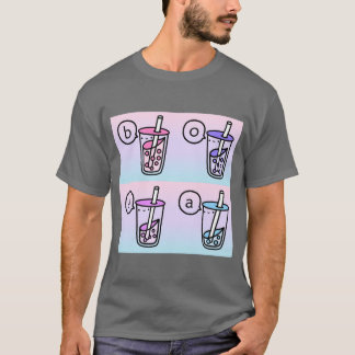 Boba Tea Collage T Shirt