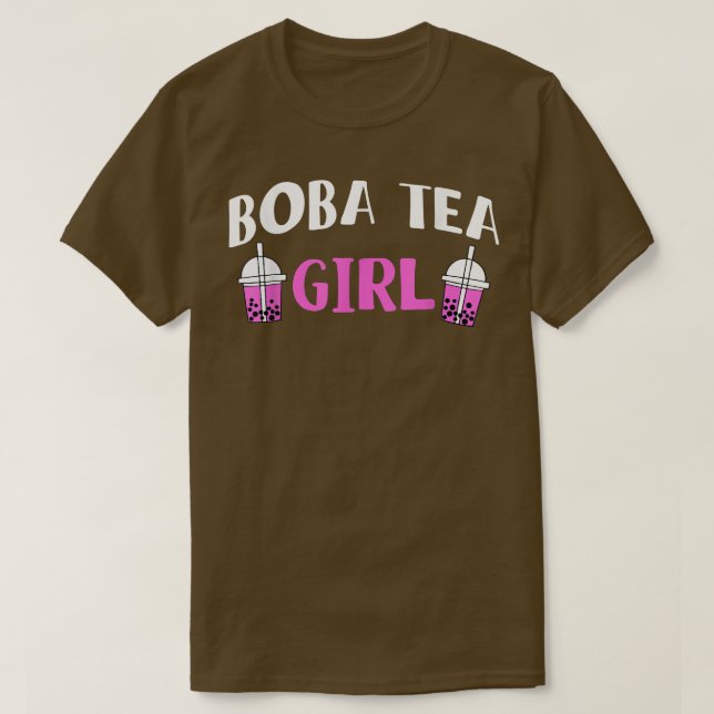 Boba Tea Girl Bubble Tea 224 T Shirt (Design framsida)