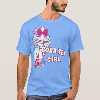 Boba Tea Girl Mjölk Bubble Bollar Drinks T Shirt