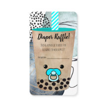 Boba Tea Inspired Baby Shower Raffle