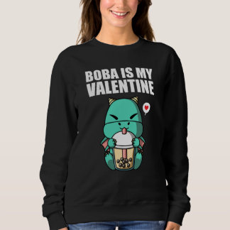 Boba Tea is My Valentine Dragon Anti Valentines Da T Shirt