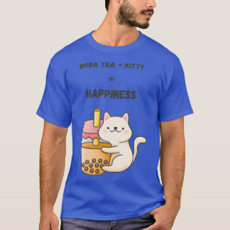 Boba Tea Kattunge Happiness T Shirt