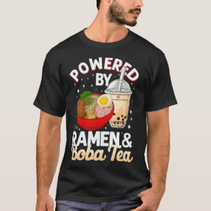 Boba Tea med kraft av Ramen & Boba-hästarna visar T Shirt