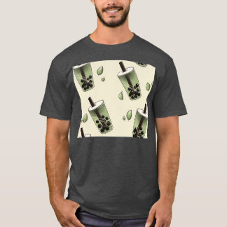 Boba tea mönster t shirt