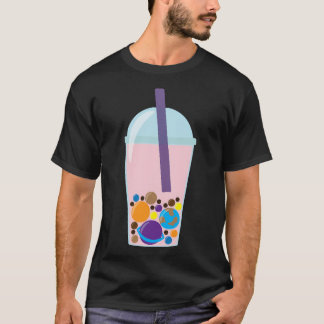 Boba Tea Planets T Shirt