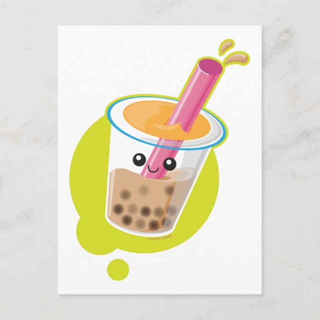 Boba Tea Vykort (Framsida)