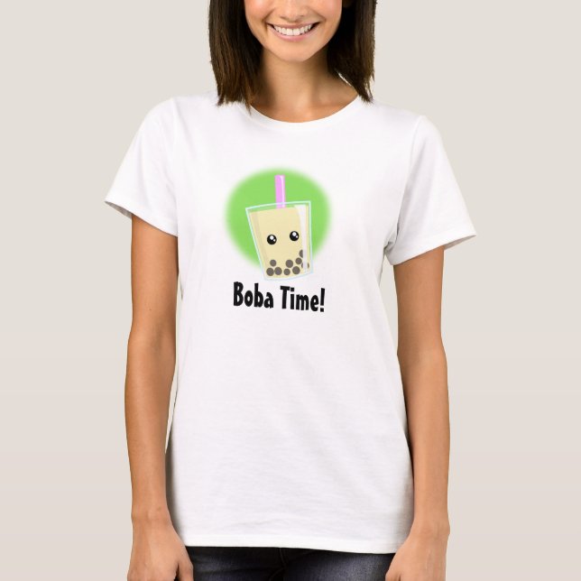 Boba Time! T-Shirt (Framsida)