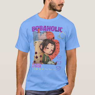 Bobahohobble Tea Japansk Boba Mjölk Tea Anime T Shirt