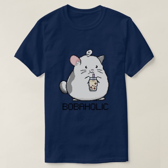 Bobahohoxel Mouse Kärlek Boba Tea T Shirt (Design framsida)