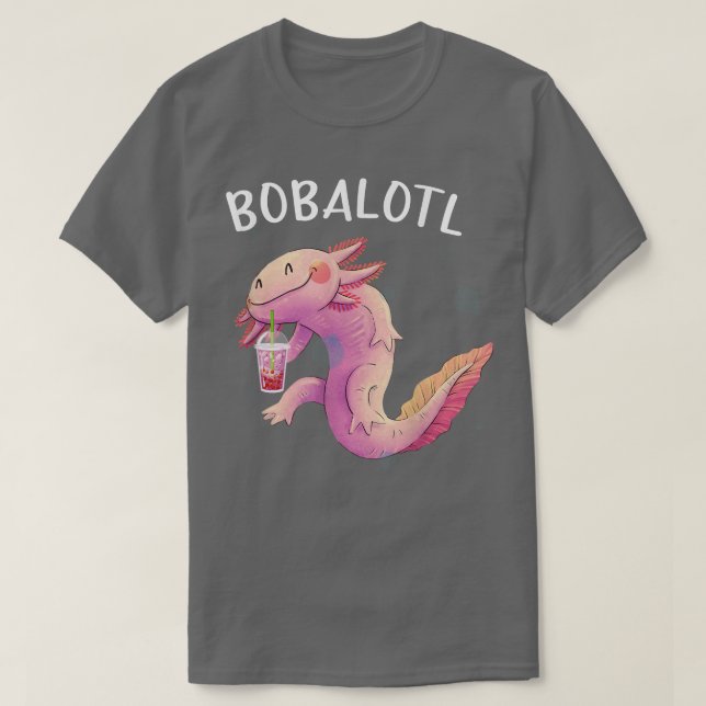 Bobalotl Aolotl Cute aolotl  Lotl Funny Boba Tea L T Shirt (Design framsida)