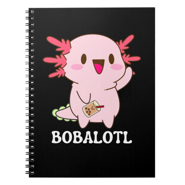 Bobalotl Axolotl Bubbelte Anteckningsbok (Framsidan)