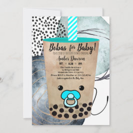 Bobas for Baby Boba Tea Inspired Baby Shower Meddelande