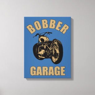 Bobber Garage Canvastryck