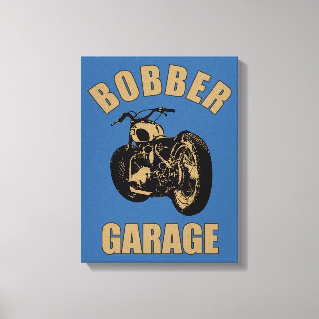 Bobber Garage Canvastryck (Framsida)