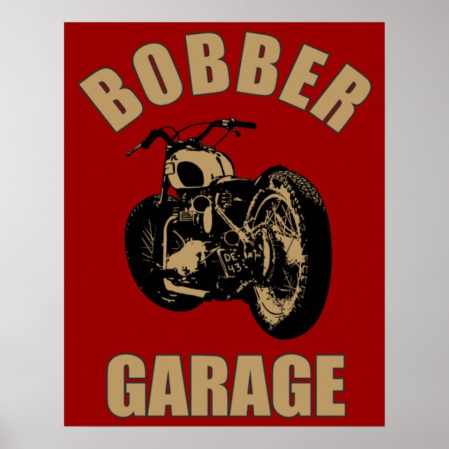 Bobber Garage Poster (Framsidan)