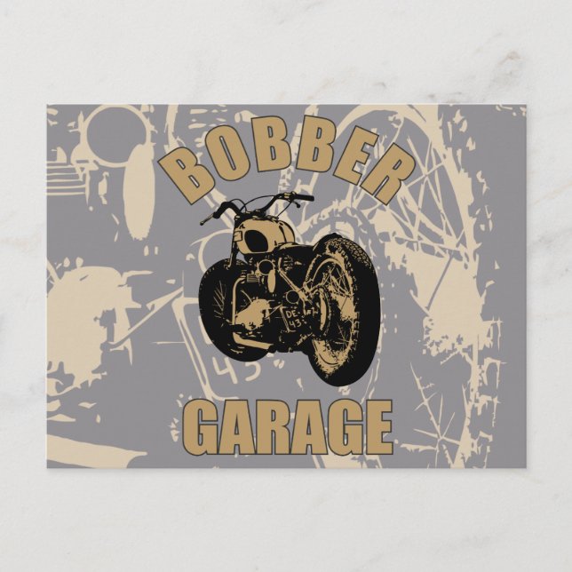 Bobber Garage Vykort (Framsida)