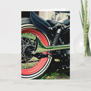 Bobber Harley Biker Birthday Card Kort