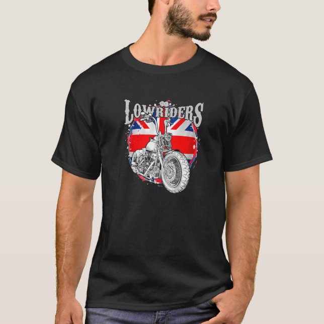 Bobber Low Rider Clothes Chicano Cholo Vicla Lowri T Shirt (Framsida)