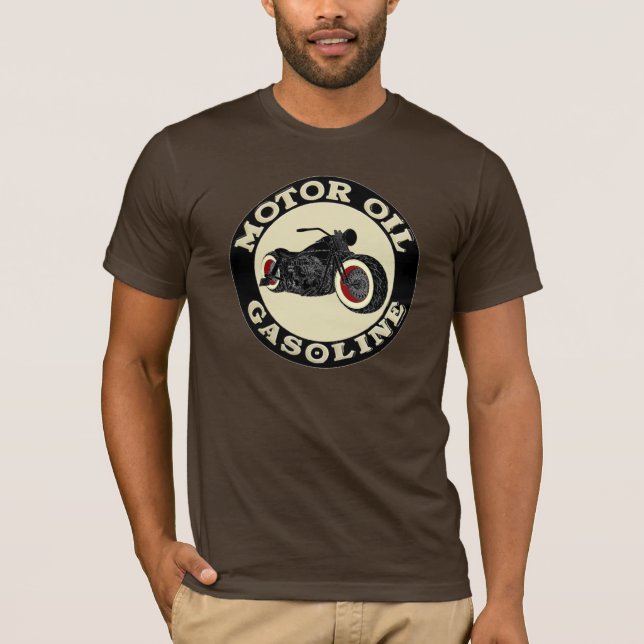 - Bobber - Motor Oil - Gasoline T Shirt (Framsida)