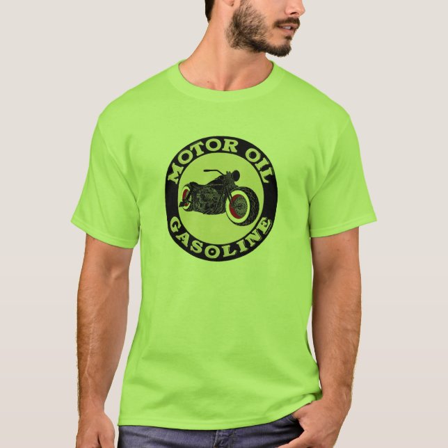 - Bobber - Motor Oil - Gasoline T-shirt (Framsida)