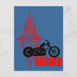 Bobber Motorcykel Vykort