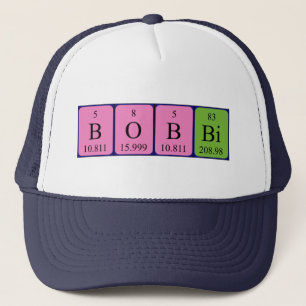 Bobbi Periodisk bord namn hat Keps